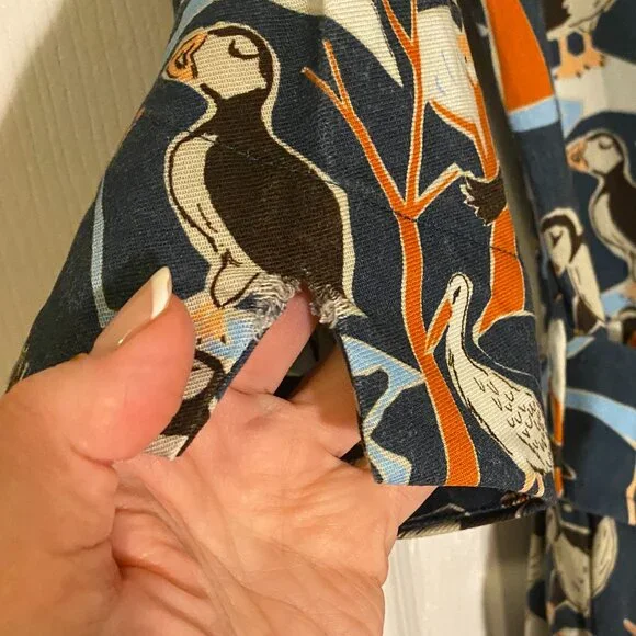 Palava Cynthia Dress in Blue Puffins - Picture 12 of 14